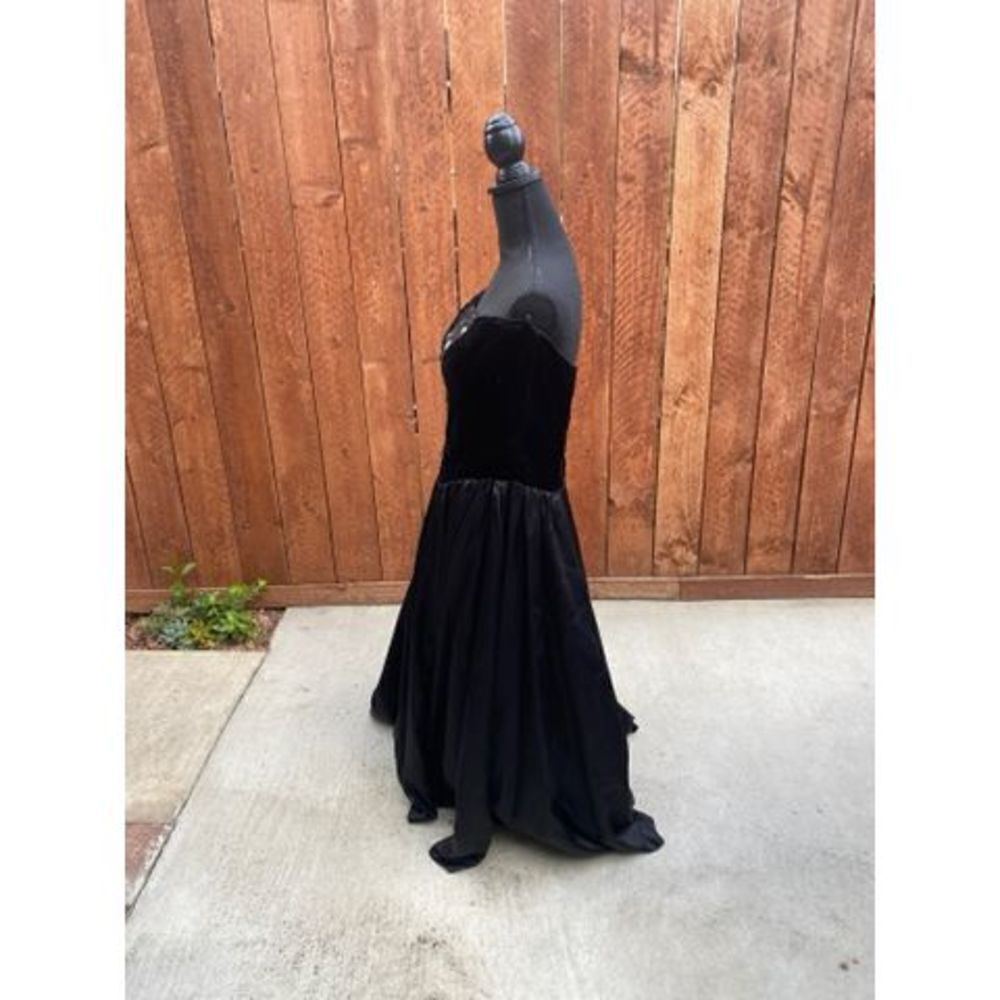 Gunne Sax by Jessica McClintock Dress Gown Formal, Prom, Black Dress NWT - Picture 9 of 11